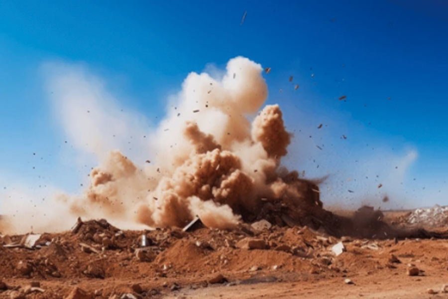 Aftermath of a suicide bombing targeting security forces in Pakistan’s North Waziristan.