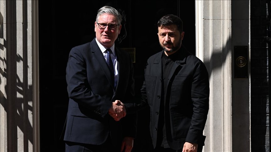 UK Prime Minister Keir Starmer and Ukrainian President Volodymyr Zelenskyy,