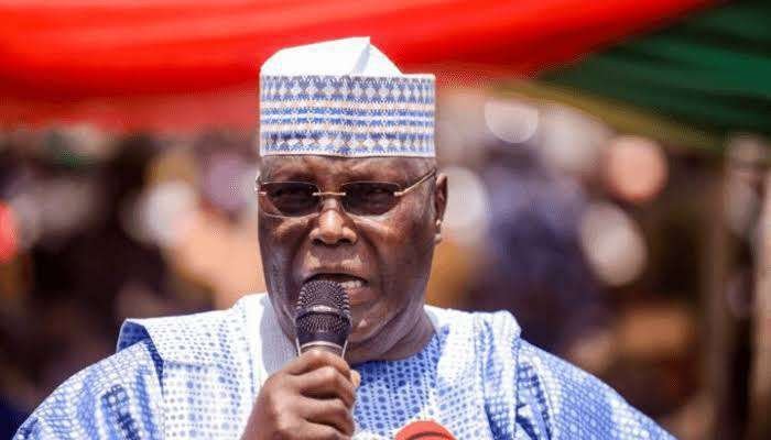 Atiku resigns from PDP. Atiku Abubakar announcing resignation from PDP during public address