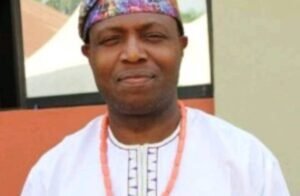 Tim Elombah during a media event