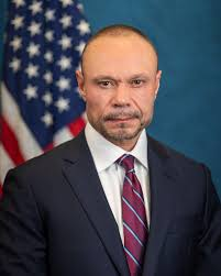 Dan Bongino speaking at a press conference amid Epstein files controversy