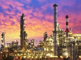 A view of the Dangote Refinery plant during sunset