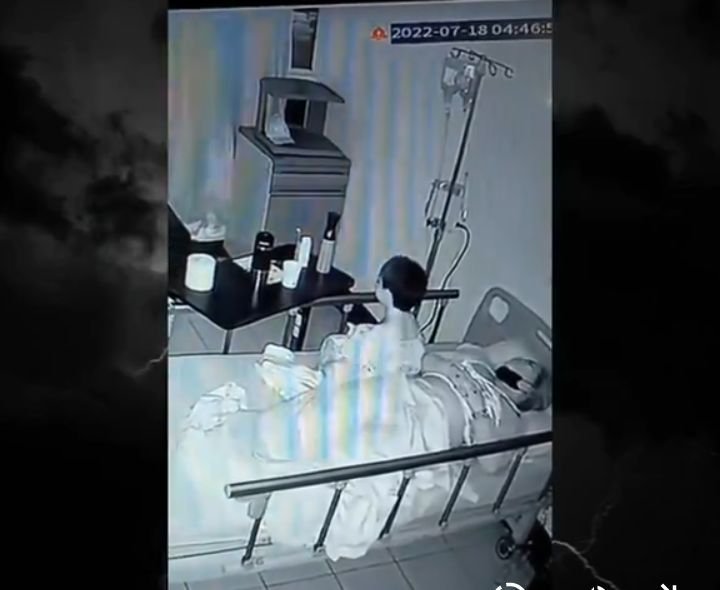 Shocking hospital CCTV footage